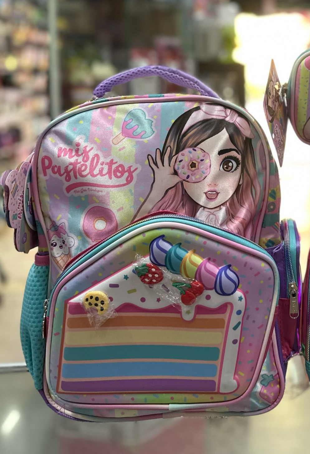 Mochila kinder mis pastelitos pastel arcoiris Ruz