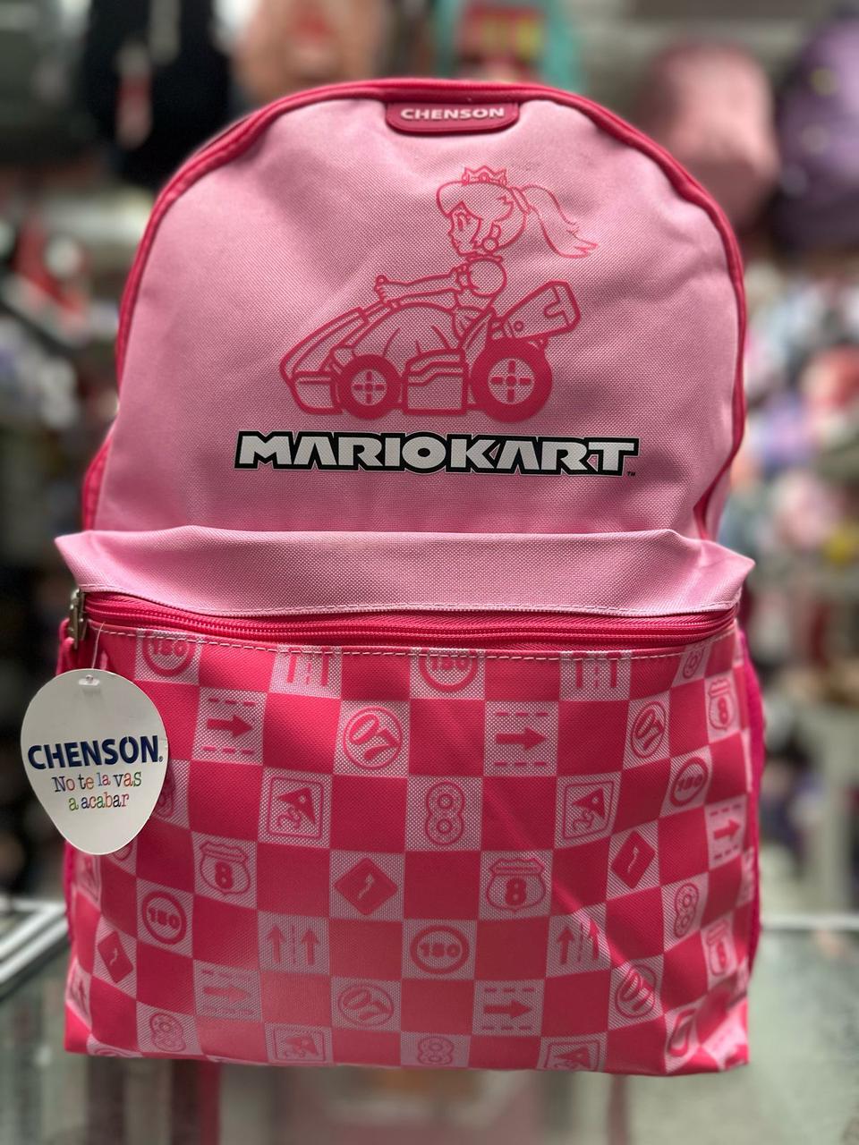 Mochila primaria peach mario kart Chenson