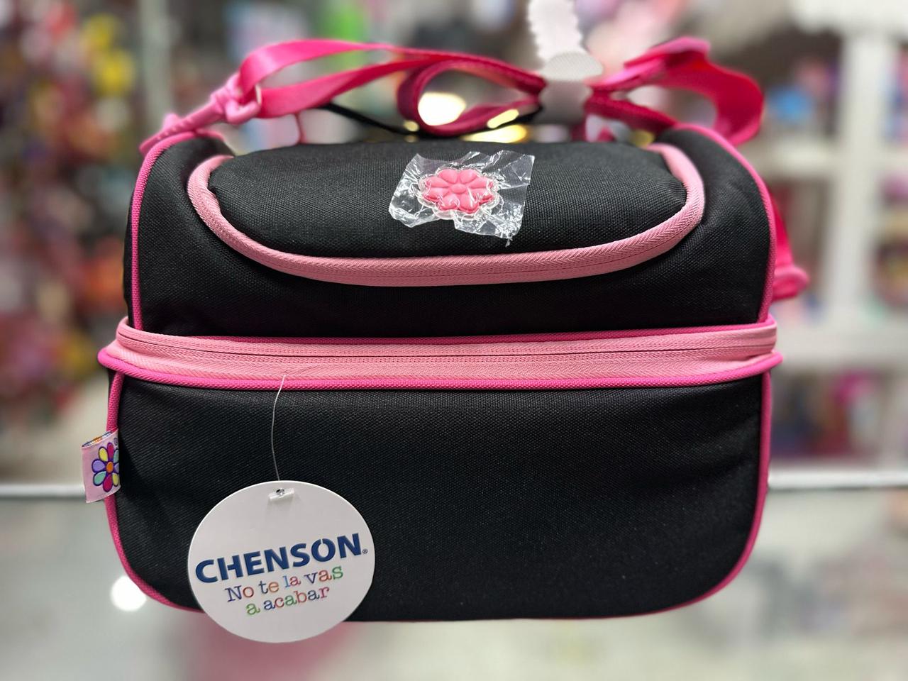 Lonchera juvenil clasica negra Chenson