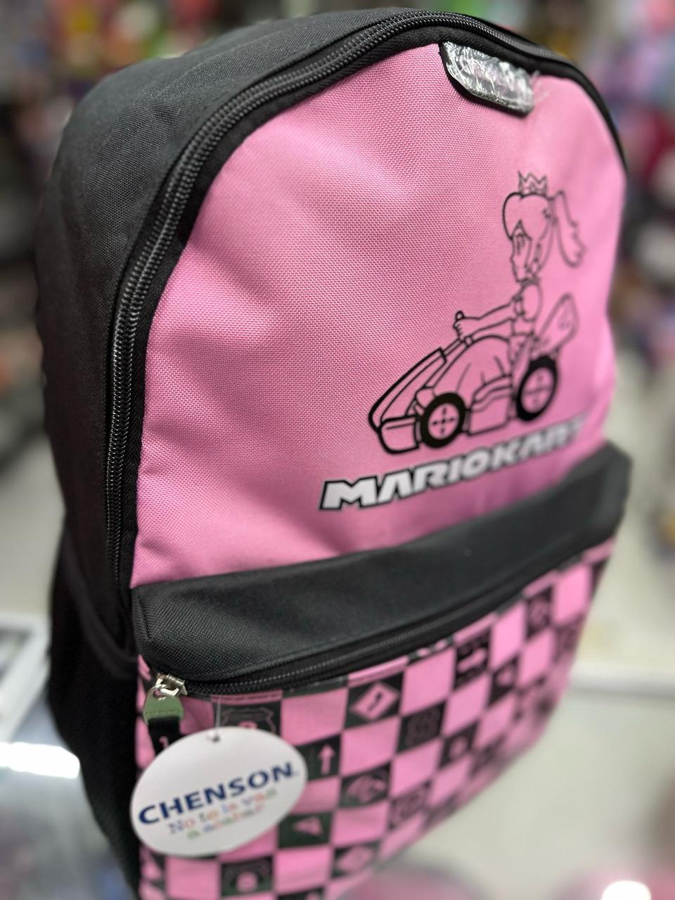 Mochila primaria peach mario kart Chenson