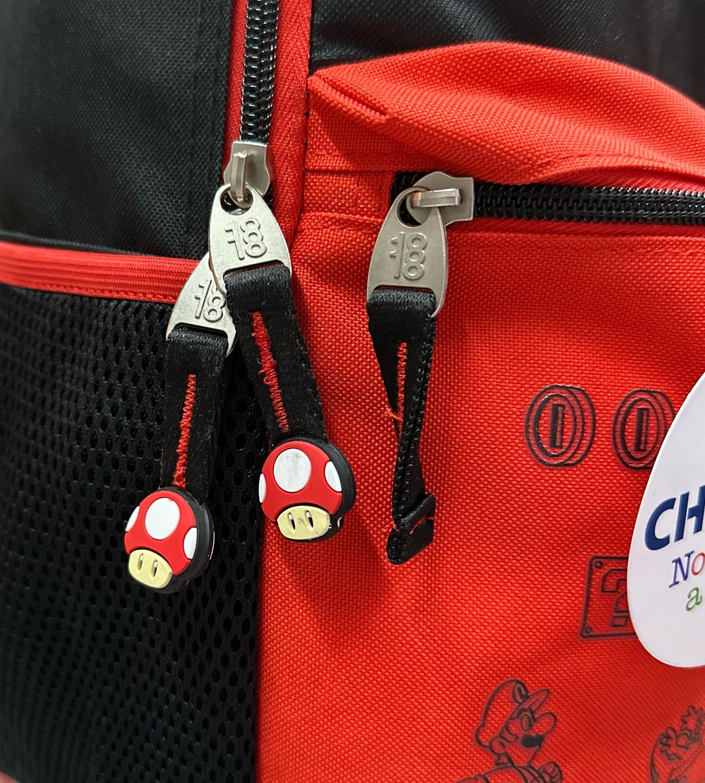 Mochila primaria súper Mario Chenson