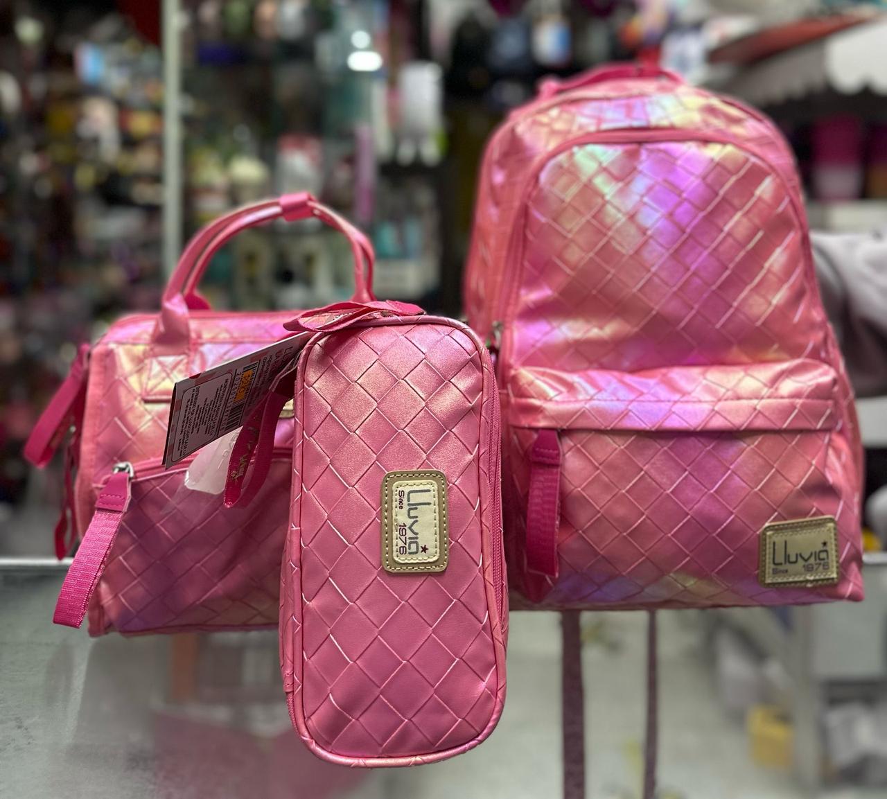 Combo primaria rombos tornasol fucsia lluvia
