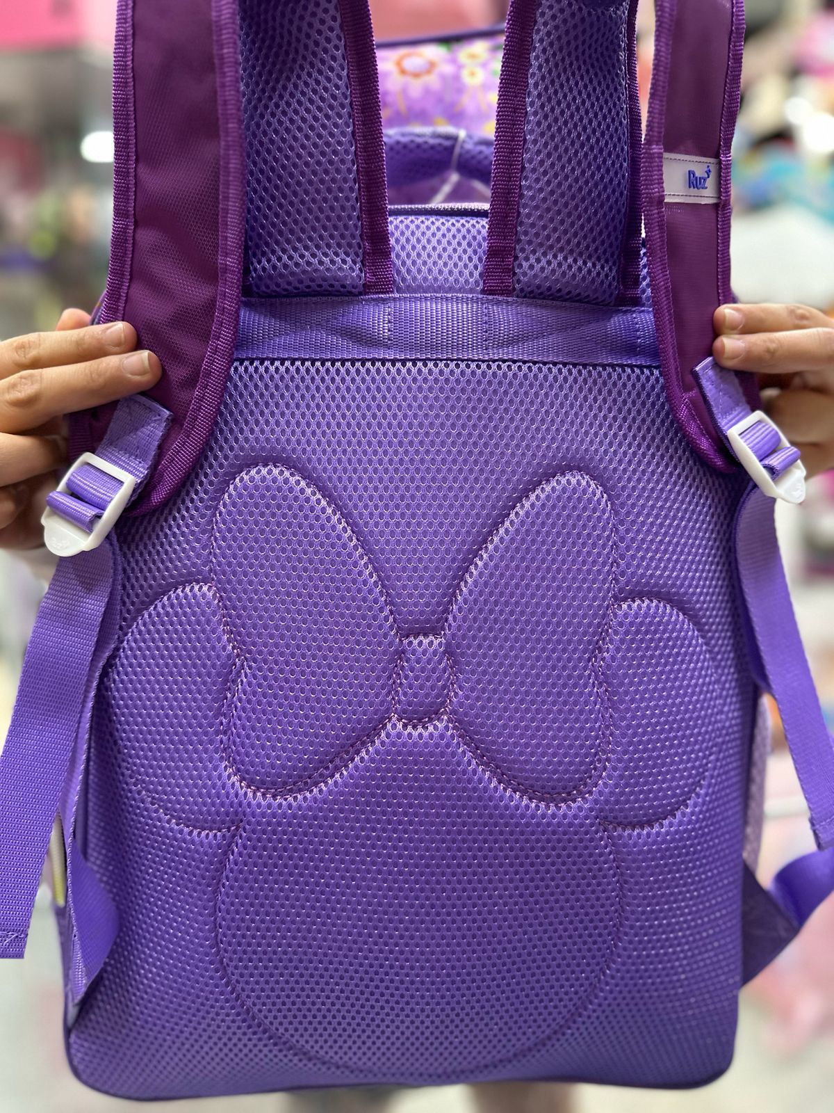 Mochila primaria Minnie flores Ruz