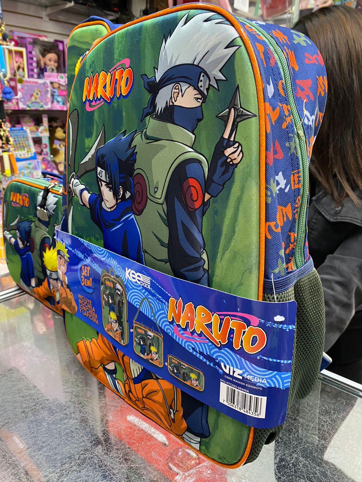SET 3 EN 1 NARUTO KEEPACK PRIMARIA