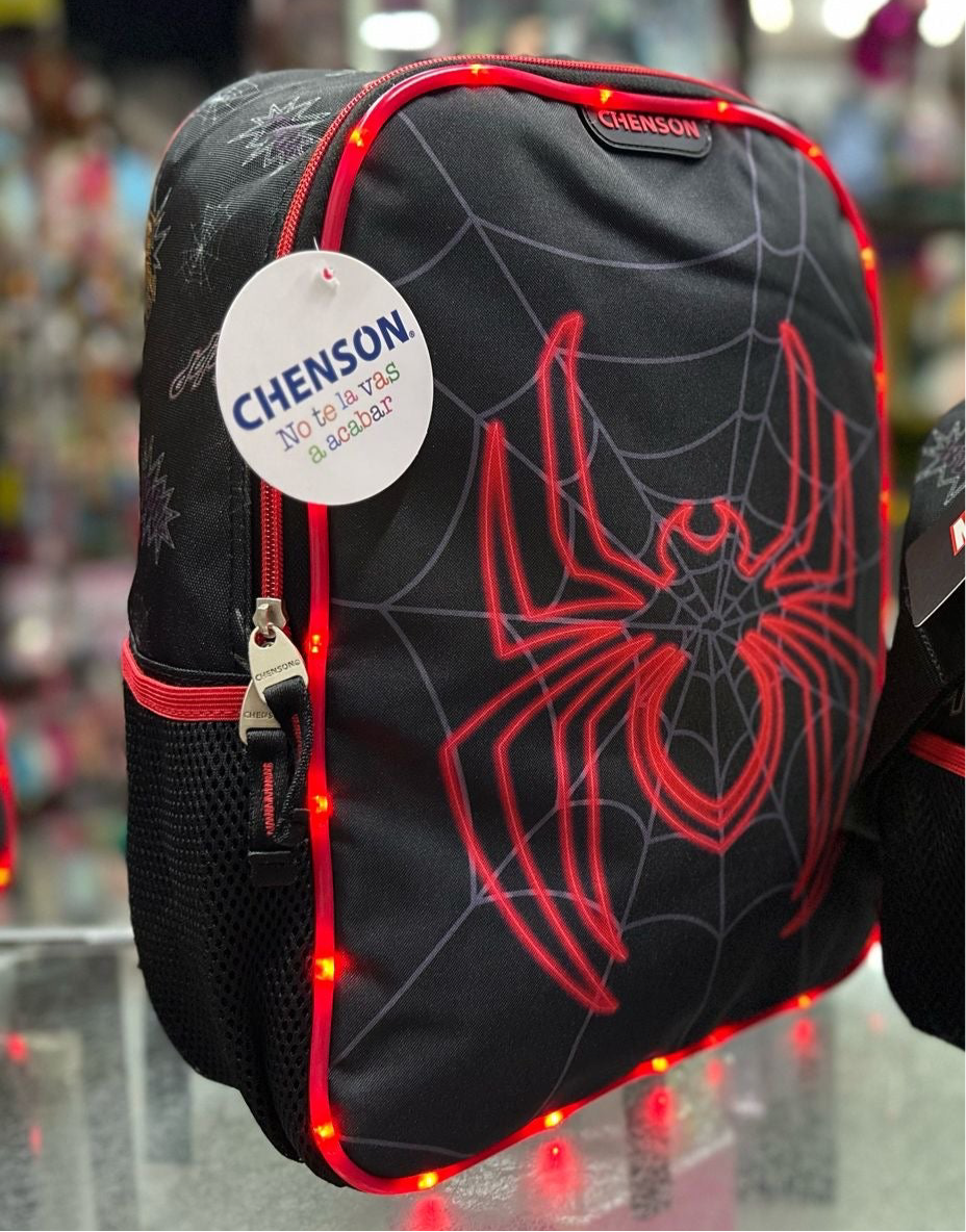 Mochila Miles Morales luz Kinder