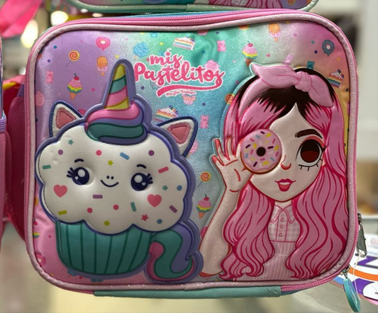Lonchera mis pastelitos cupcake Ruz