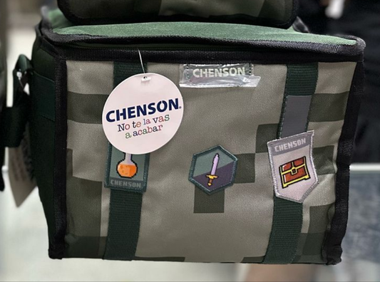 Lonchera pixeles militar Chenson