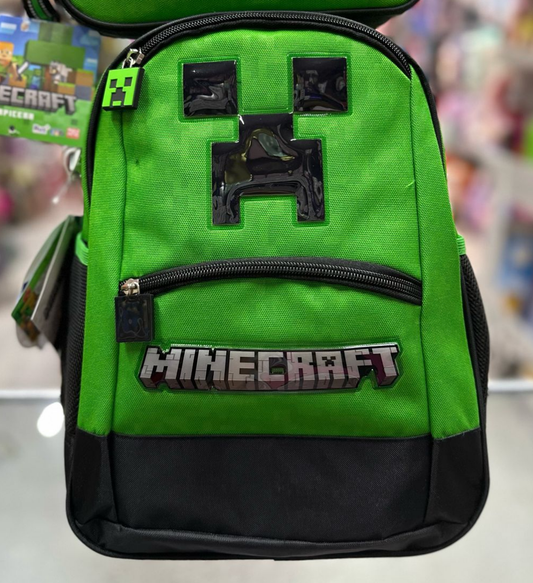 Mochila kinder cara de Creeper Ruz