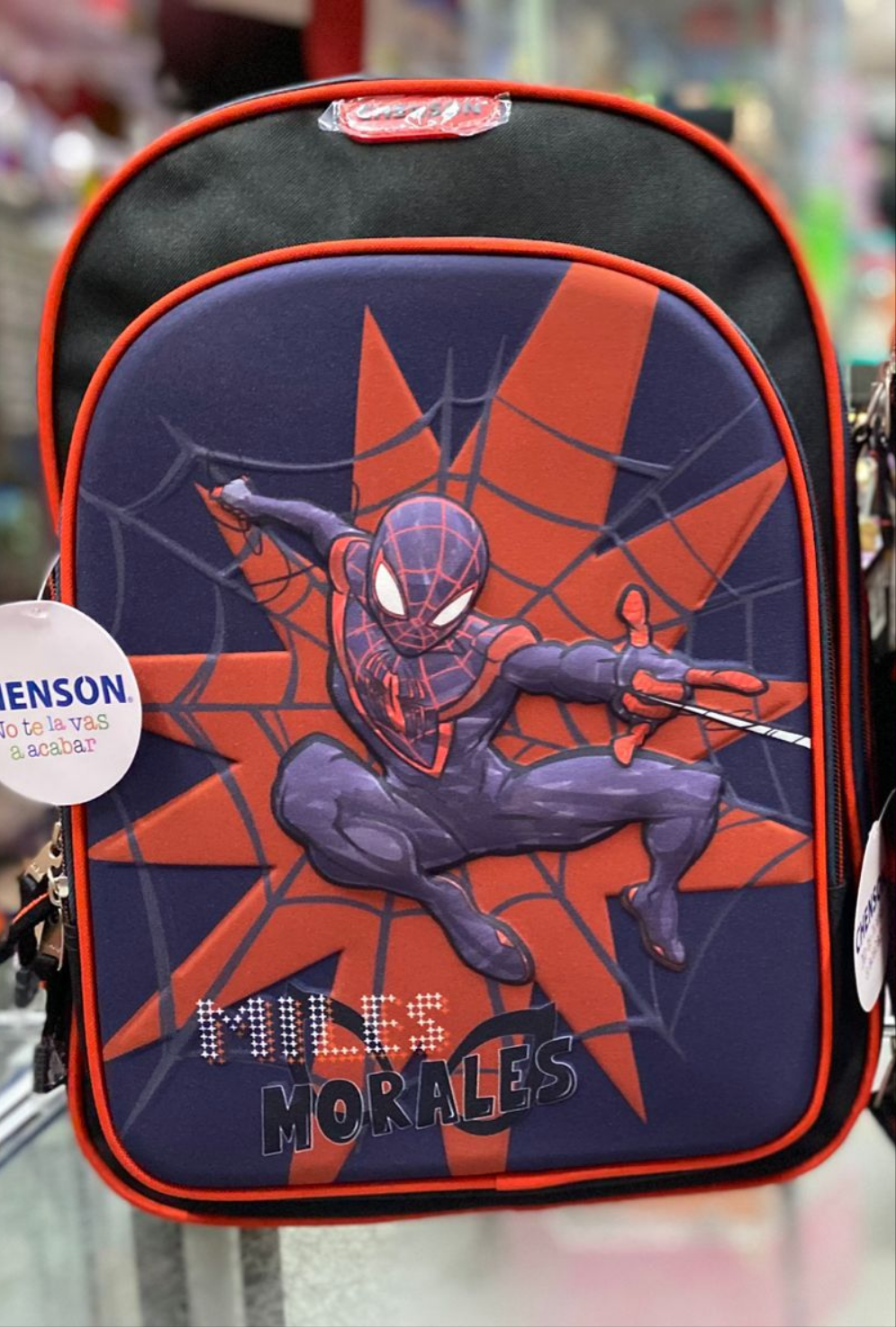 Mochila primaria Miles Morales estrella chenson