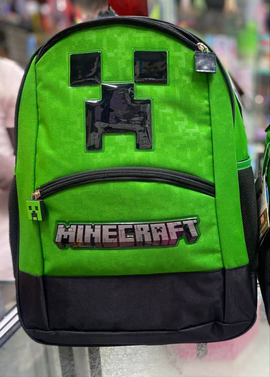 Mochila primaria cara de Creeper Ruz