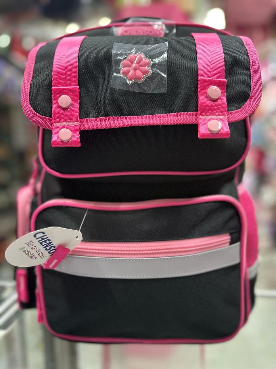 Mochila juvenil clásica negra Chenson