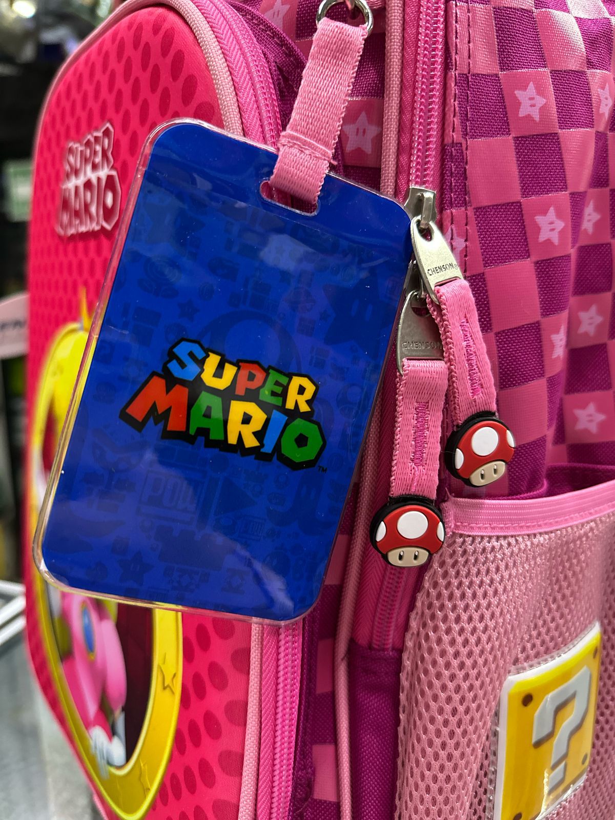 Mochila primaria peach aro dorado Chenson