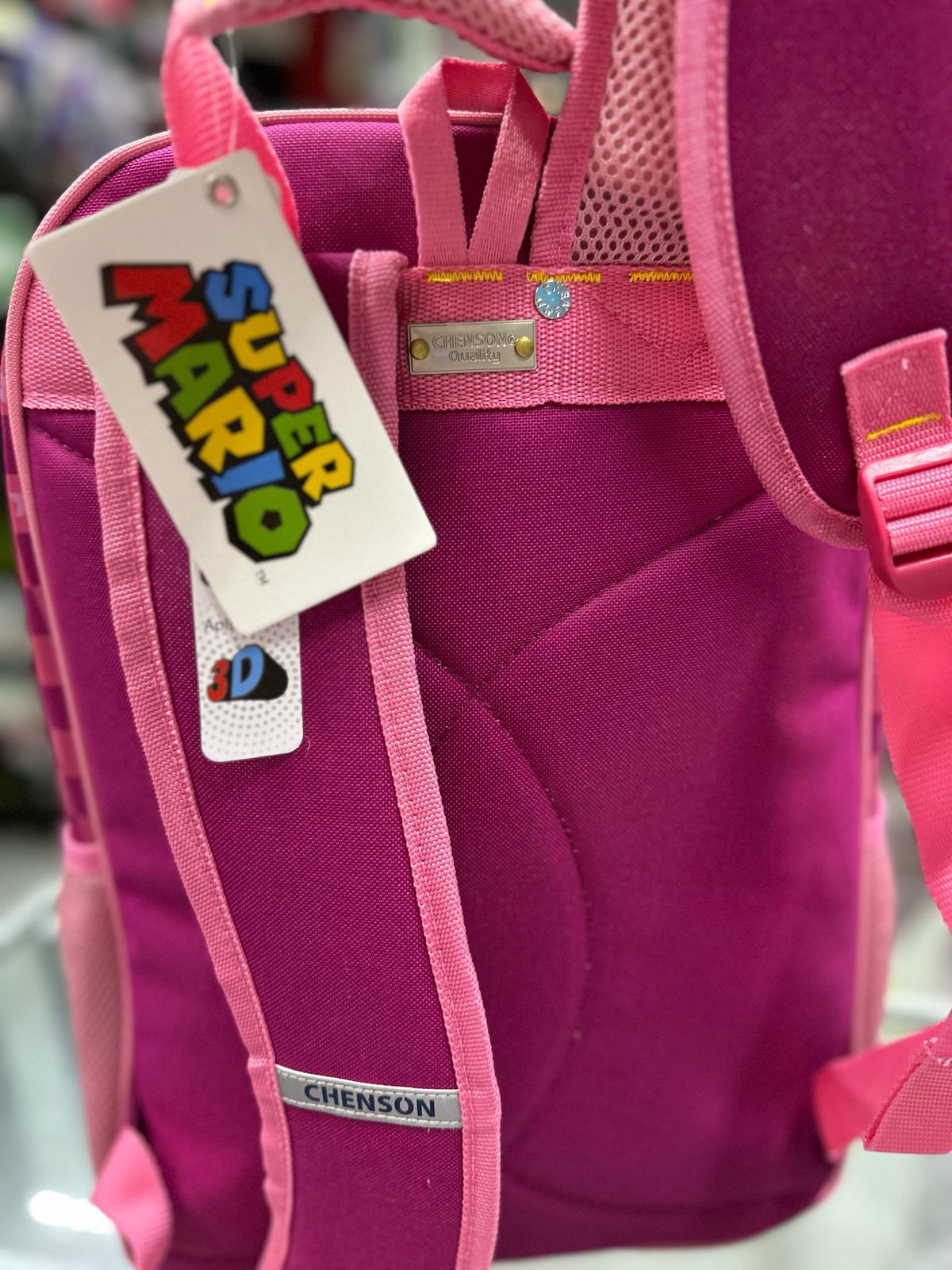 Mochila primaria peach aro dorado Chenson