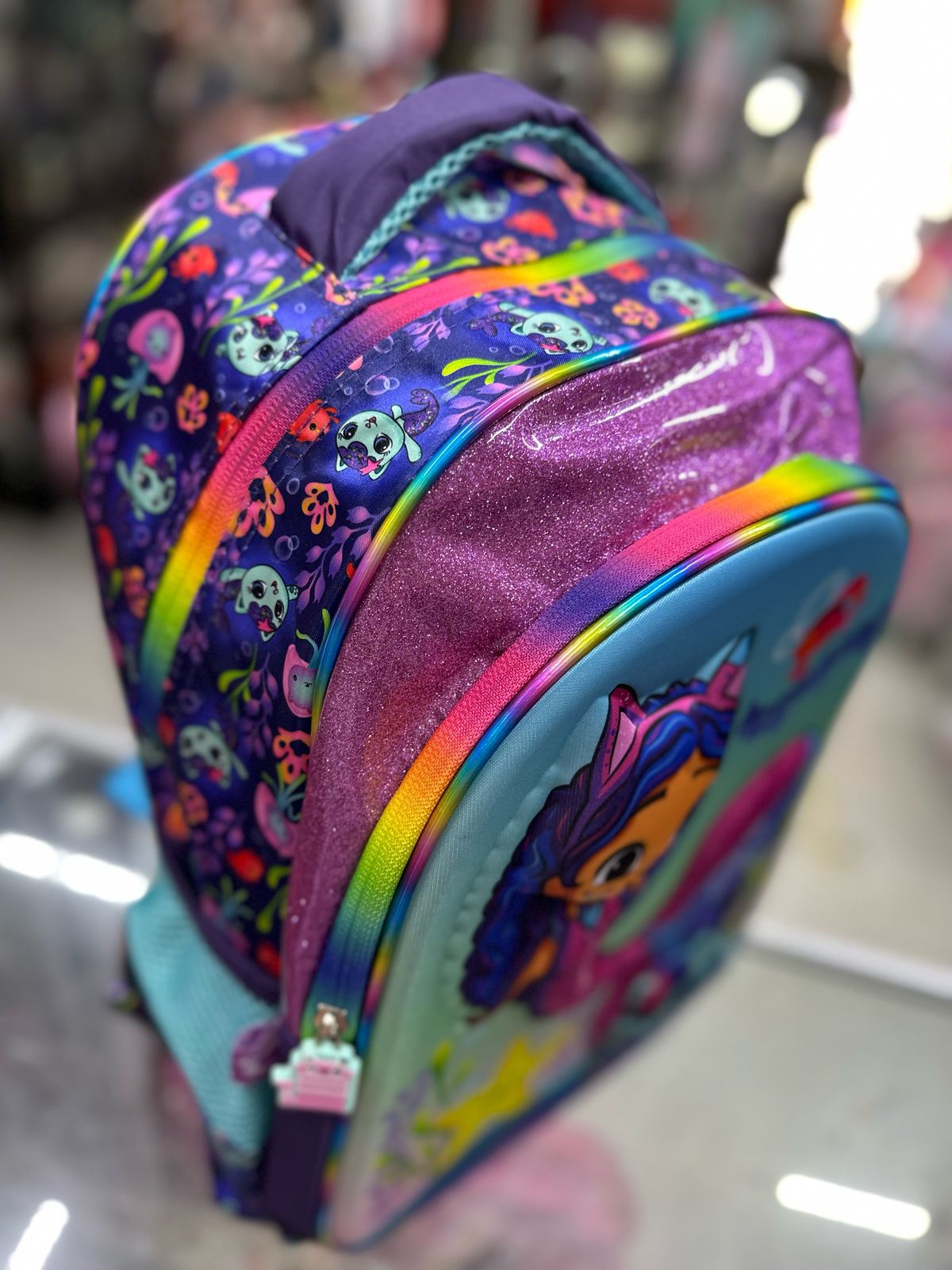 Mochila primaria Gaby sirena tornasol Fotorama