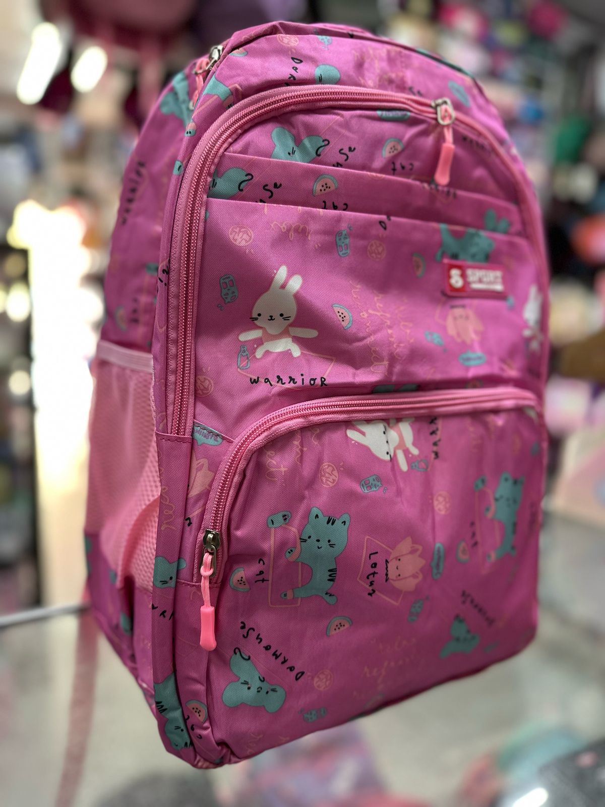 Mochila juvenil conejos y gatos
