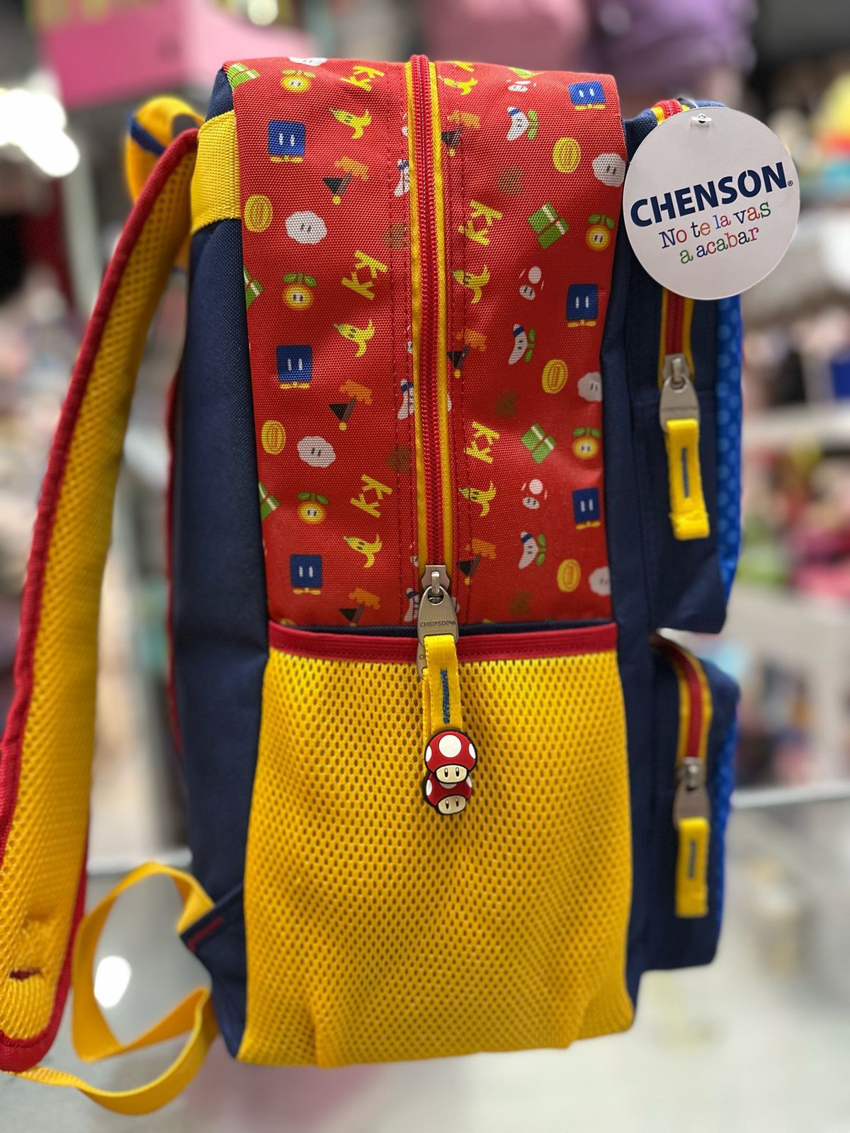 Mochila primaria mario Bross Chenson