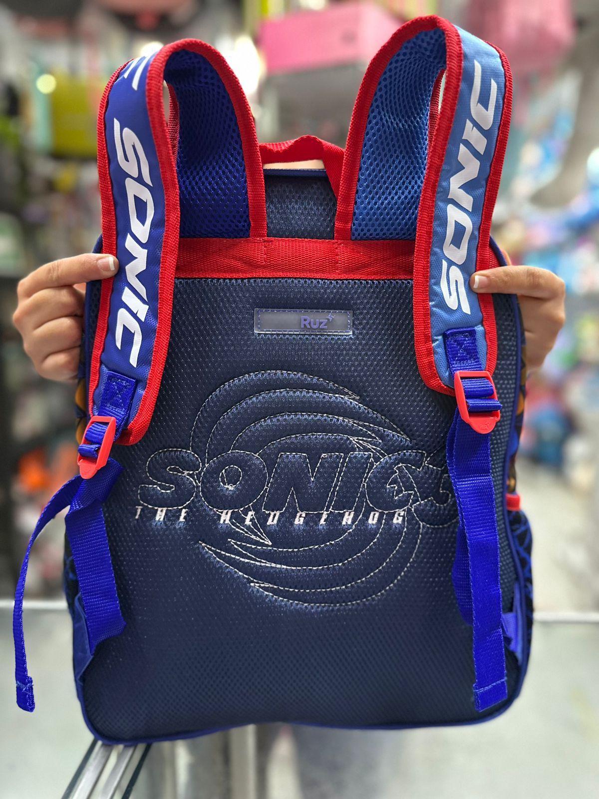 Mochila primaria Sonic faster Ruz
