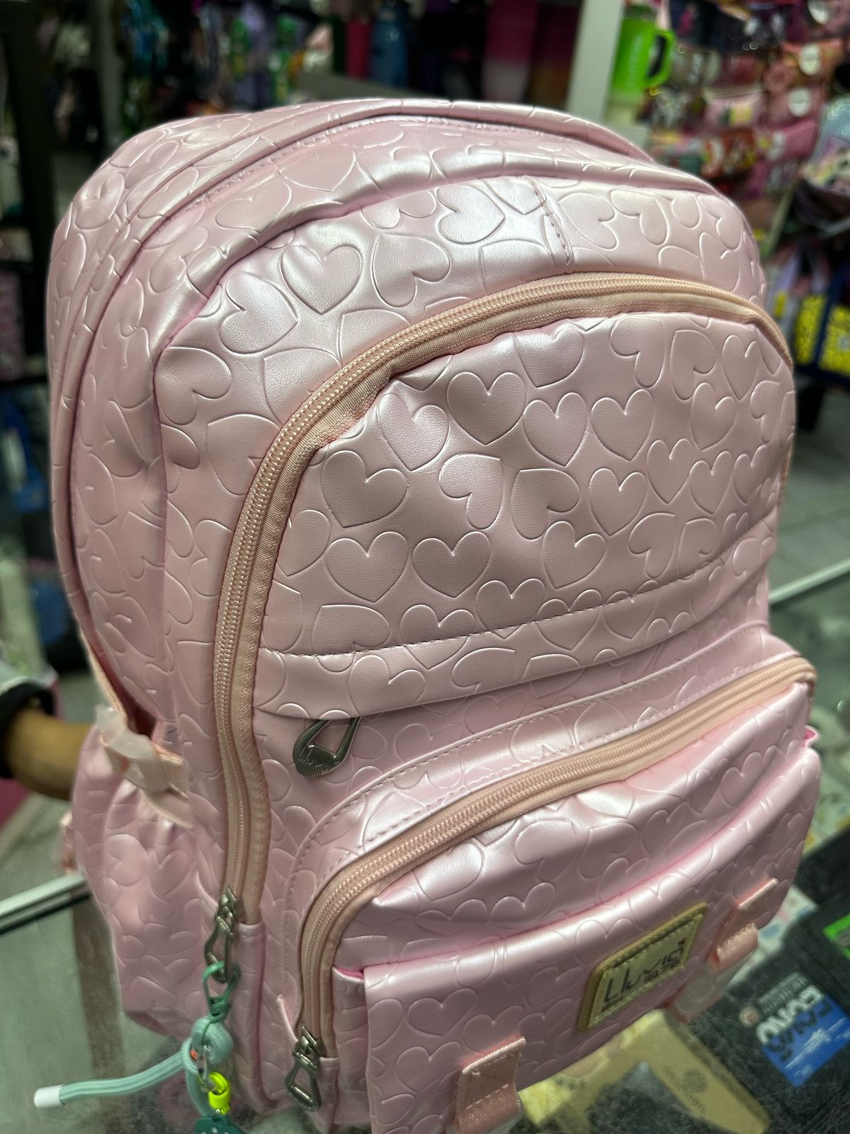 Combo primaria corazones textura rosa lluvia