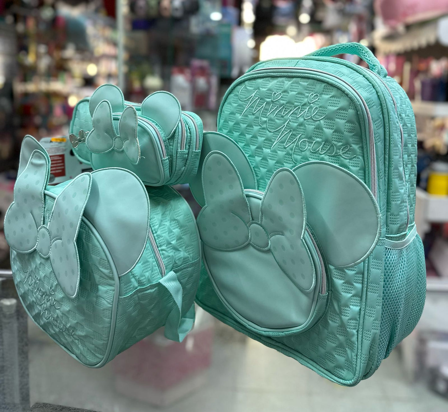 Combo primaria Minnie textura menta Ruz