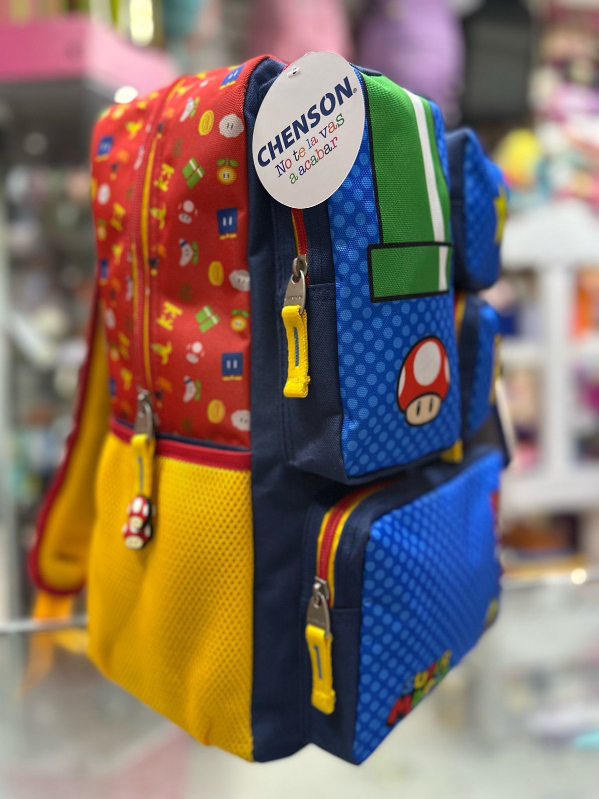 Mochila primaria mario Bross Chenson