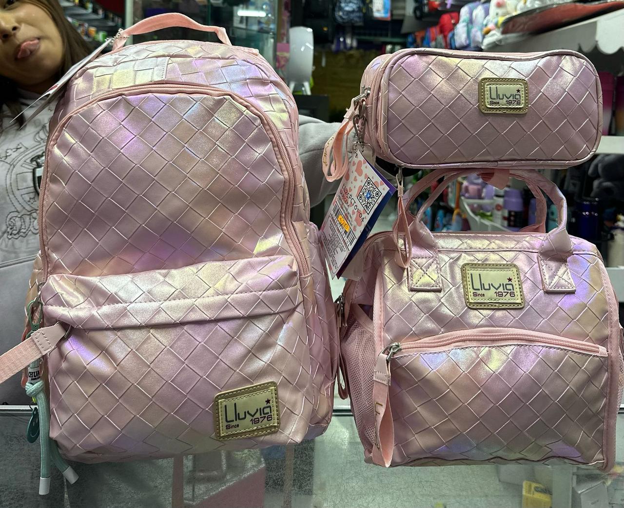 Combo primaria rombos tornasol rosa lluvia