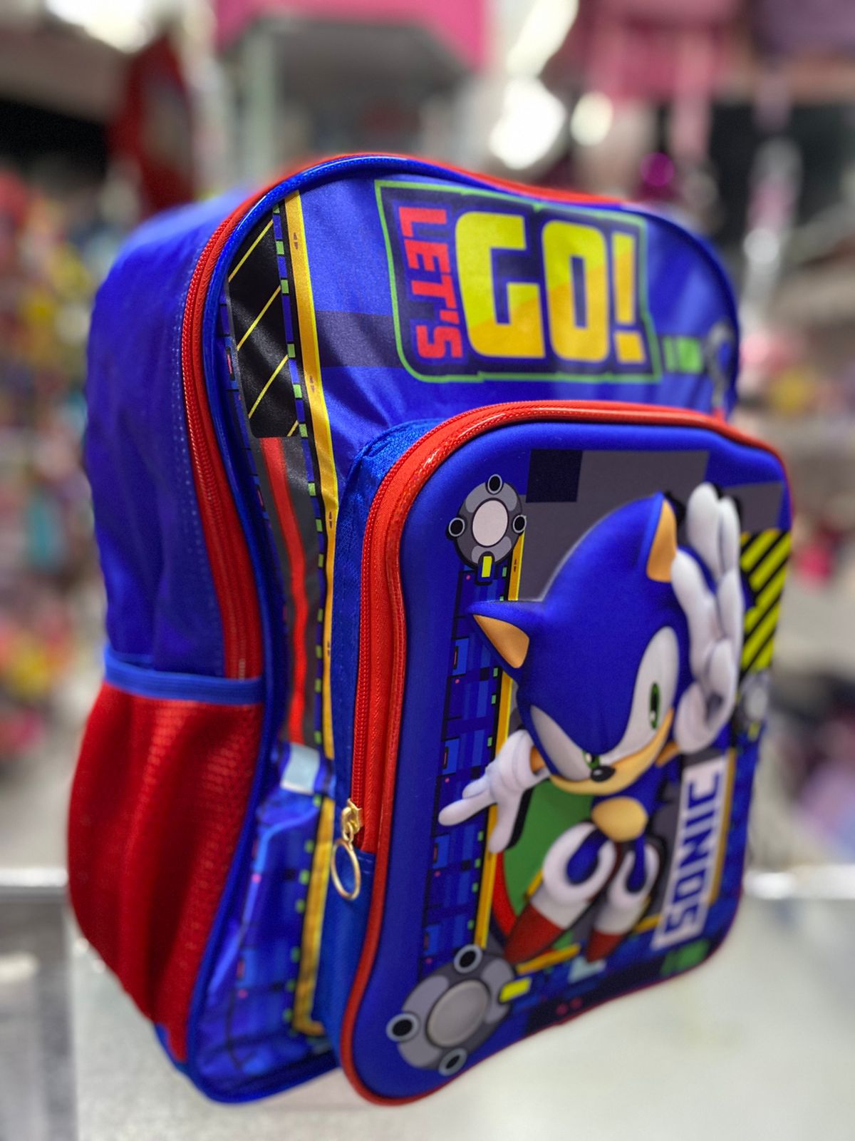 Mochila primaria Sonic lets go Ruz