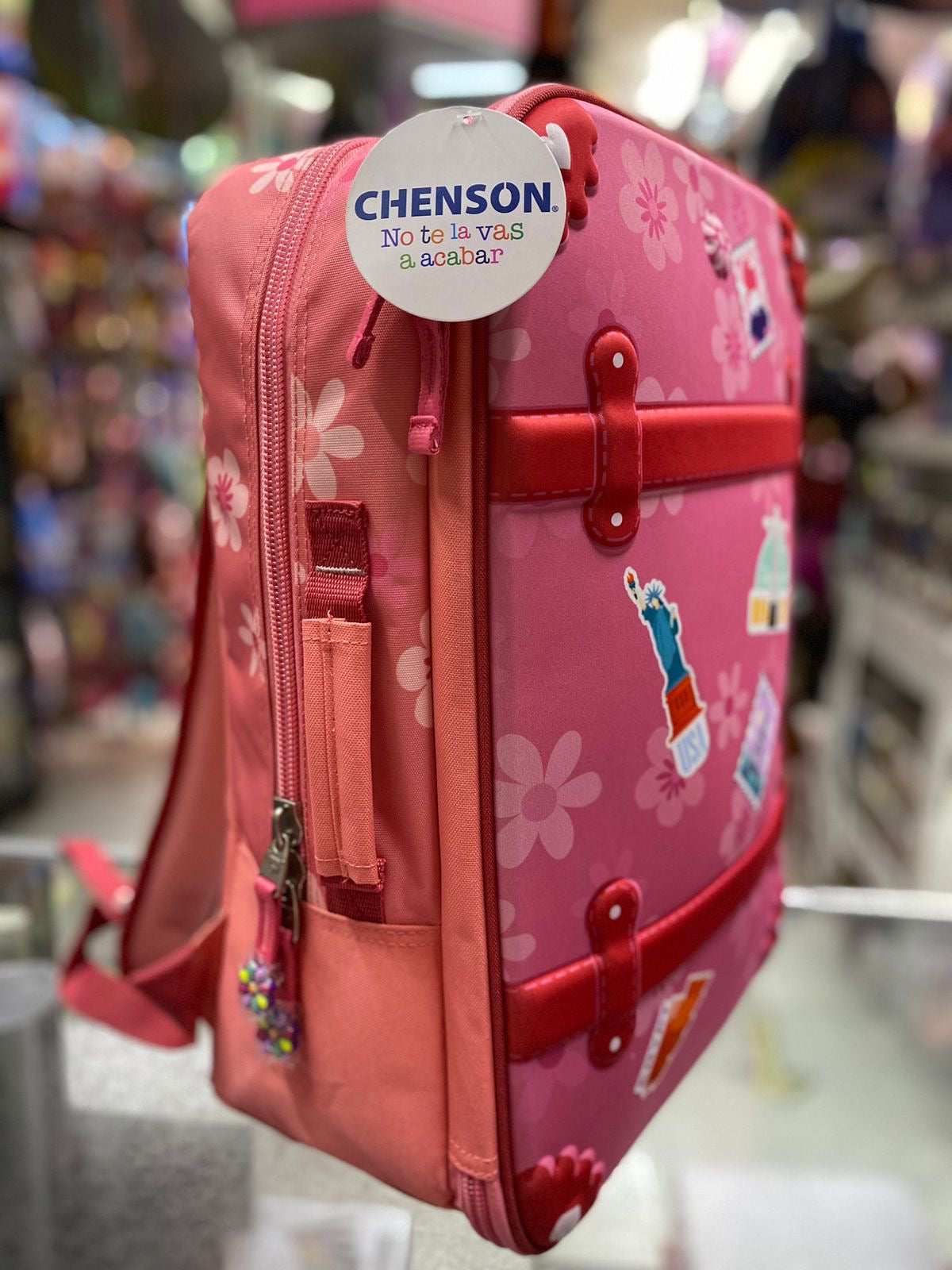 Mochila primaria maleta rosa Chenson