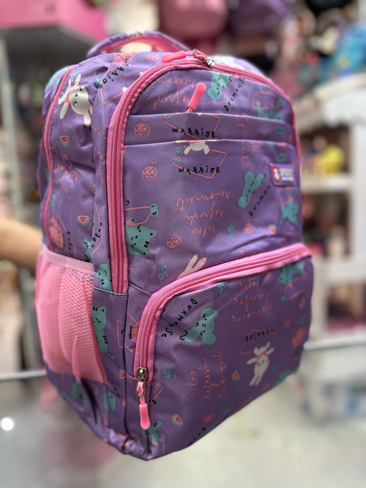 Mochila juvenil conejos y gatos