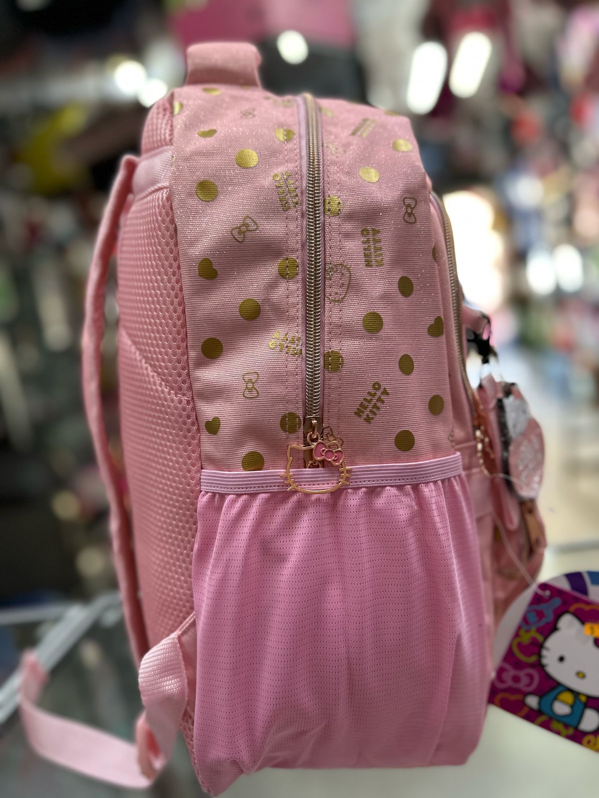 Mochila juvenil Kitty gold Ruz