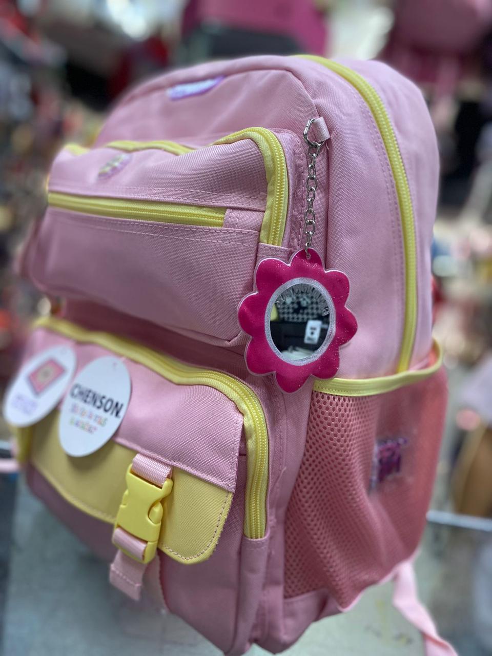 Mochila juvenil clásico rosa chenson