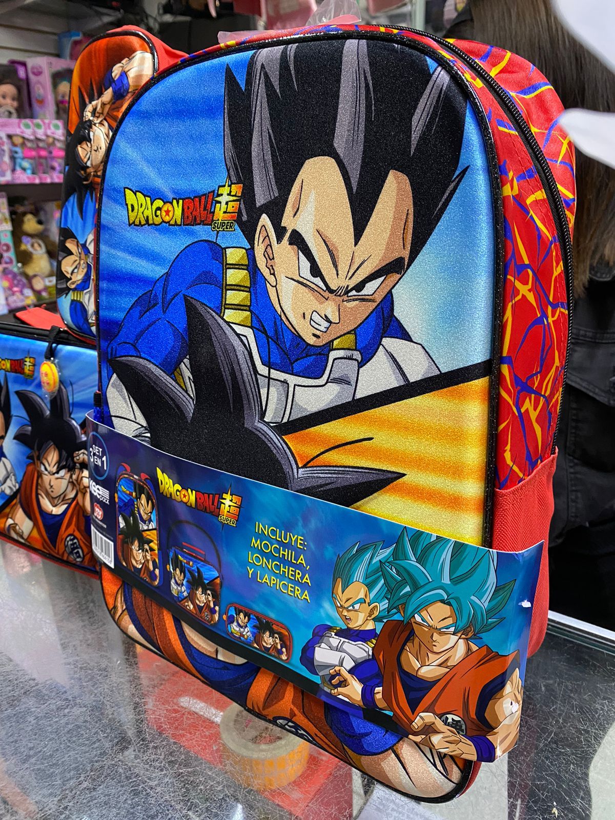 SET 3 EN 1 DRAGON BALL SUPER KEEPACK PRIMARIA