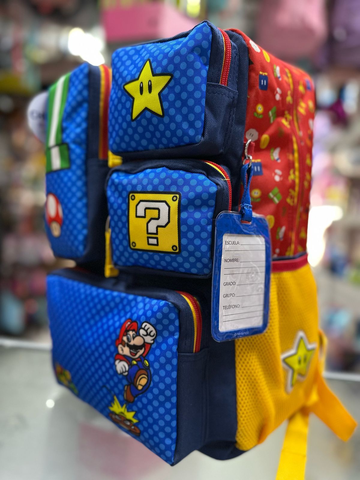 Mochila primaria mario Bross Chenson