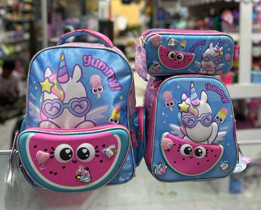 Combo kinder unicornio onix sandía Ruz