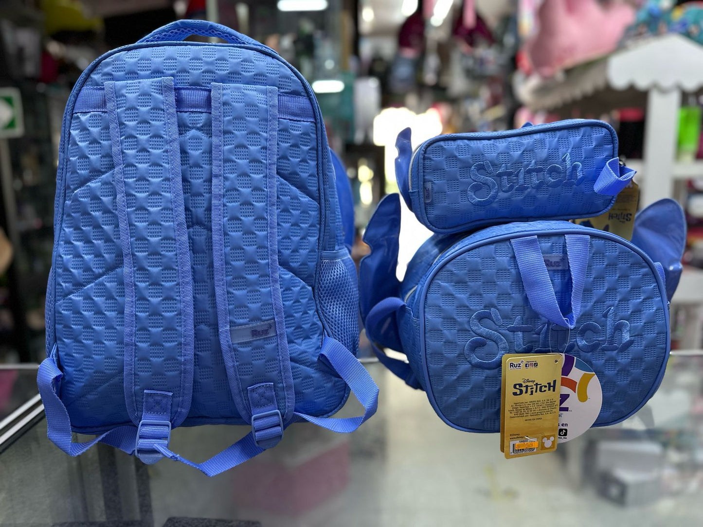 Combo Stitch texturas azul Ruz