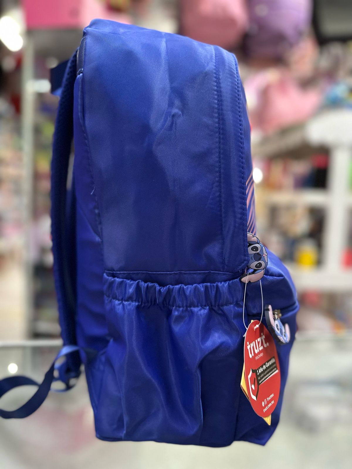 Mochila juvenil Stitch arcoiris rosa Ruz