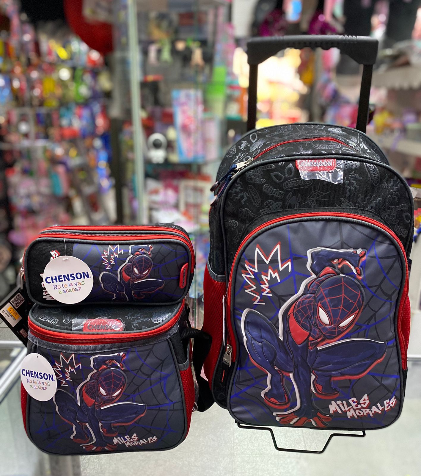 Combo carro primaria Miles Morales Chenson