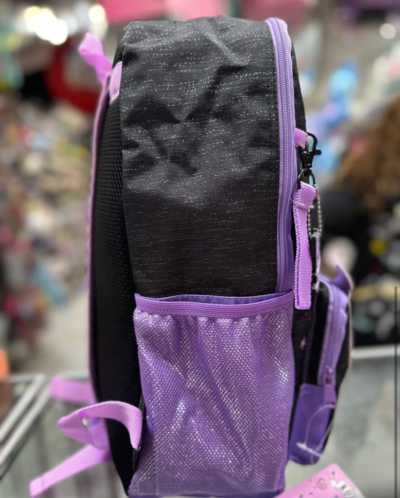 Mochila primaria Kuromi moño Ruz