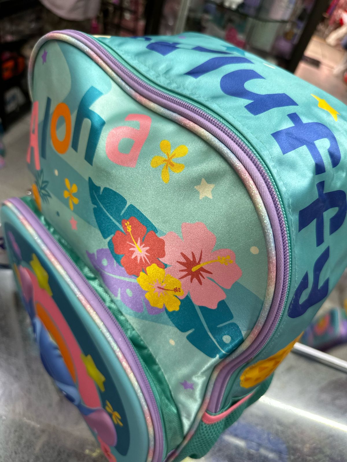 Mochila primaria Stitch fluffy Ruz