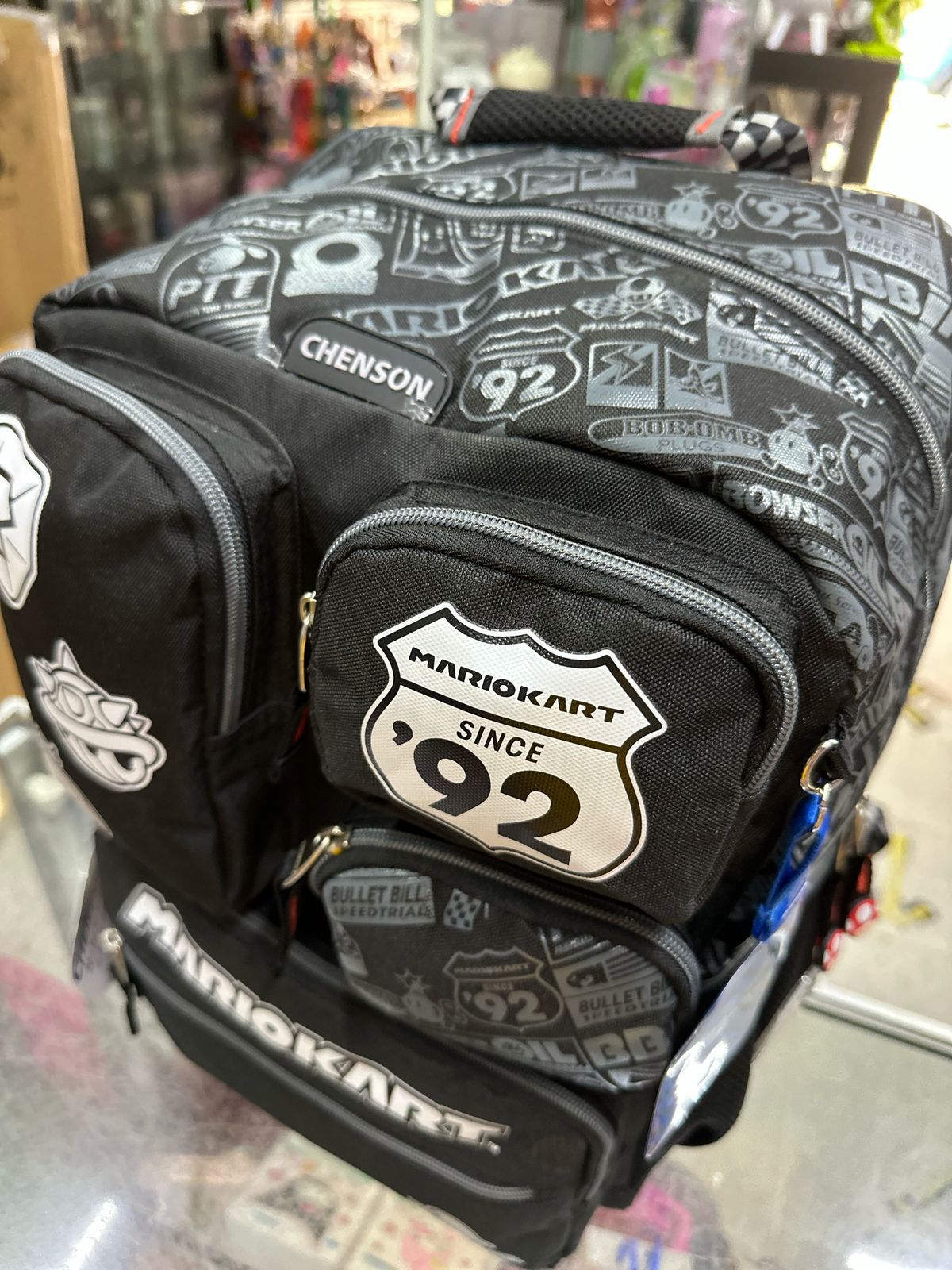 Mochila primaria Mario kart clásica Chenson