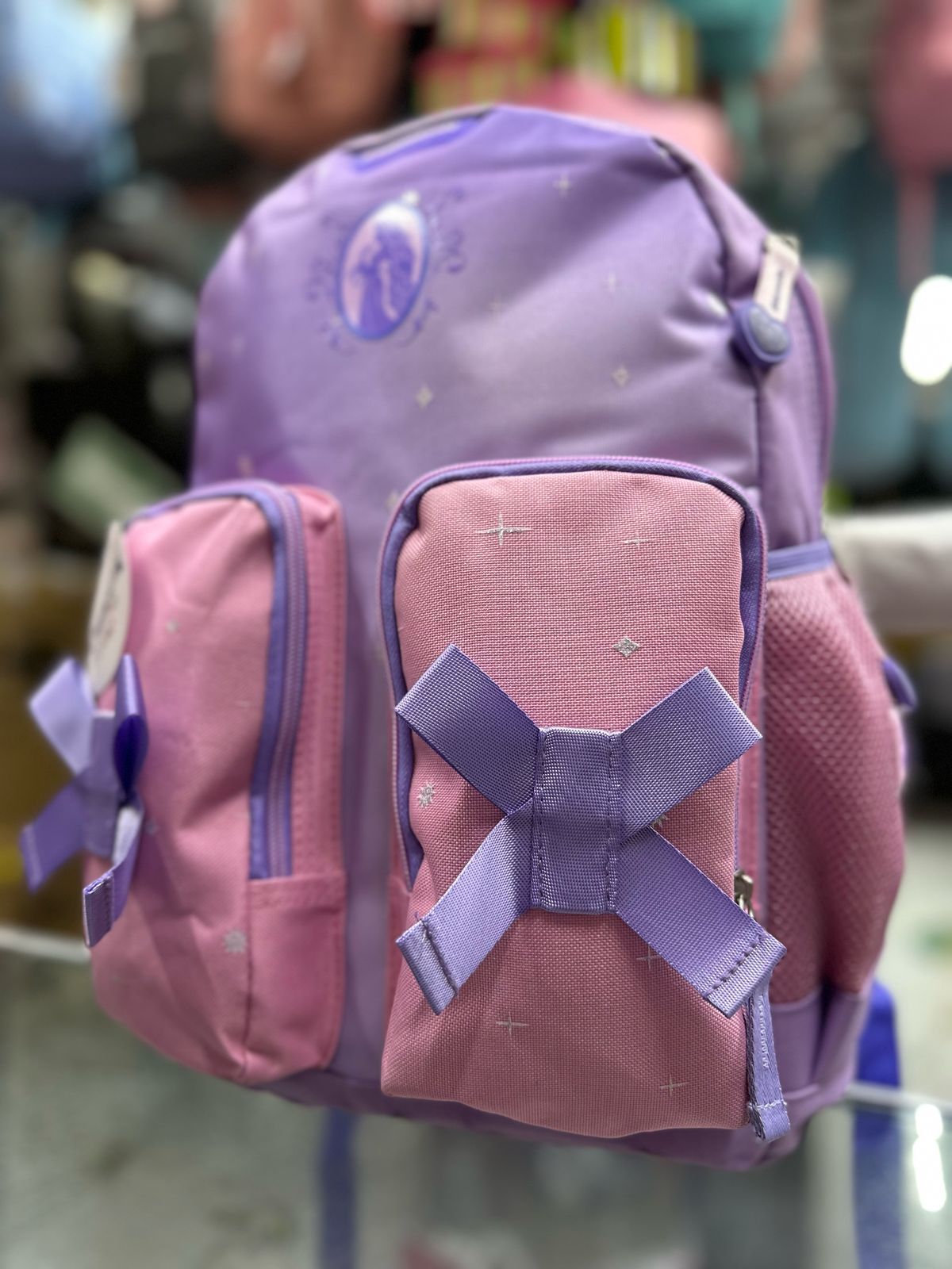 Mochila primaria Rapunzel moños Chenson