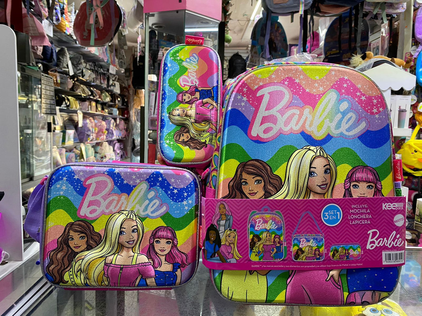 COMBO BARBIE ARCOIRIS KEEPACK PRIMARIA
