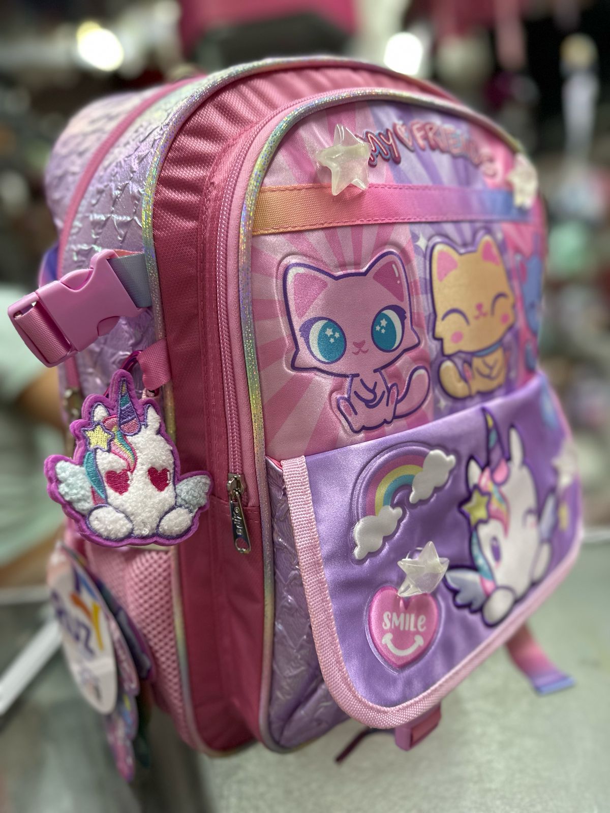 Mochila primaria unicornio onix mu Friends Ruz