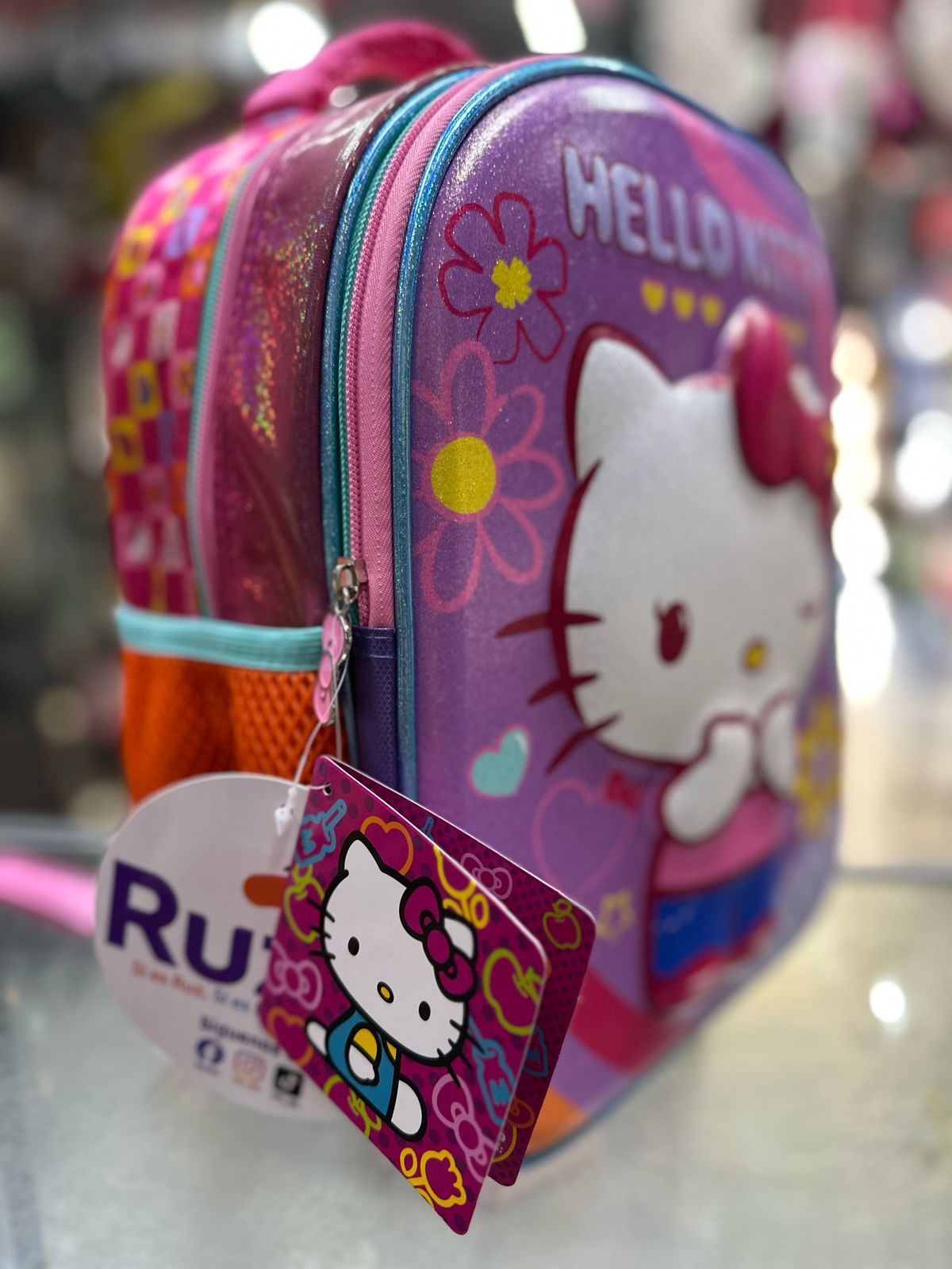 Mochila kinder Kitty flores Ruz