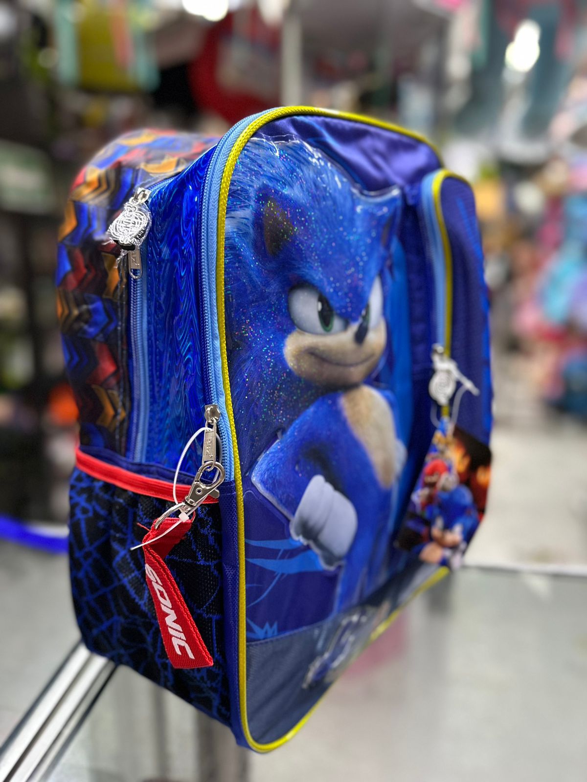 Mochila primaria Sonic faster Ruz