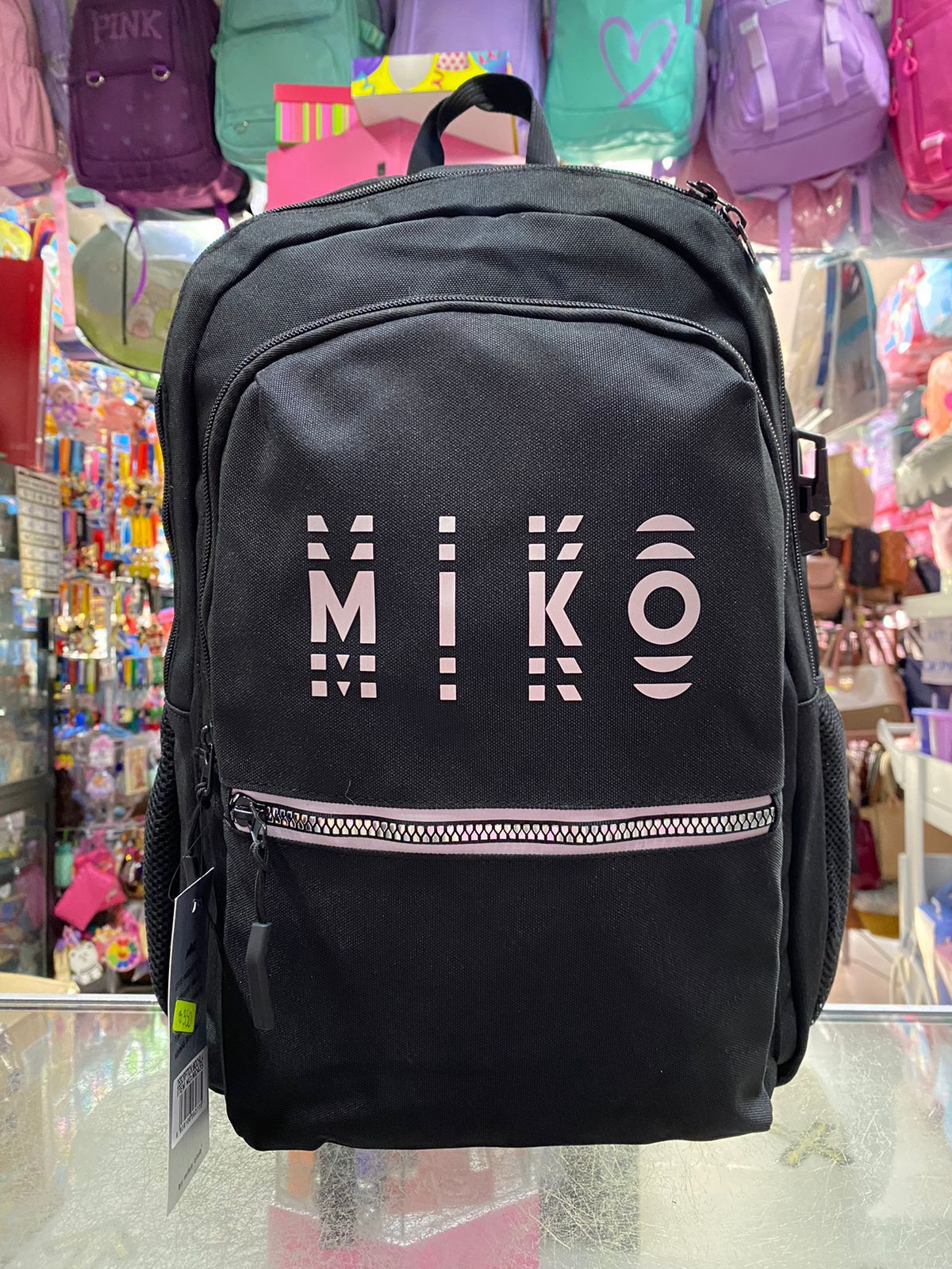 MOCHILA MIKO LETRAS TORNASOL