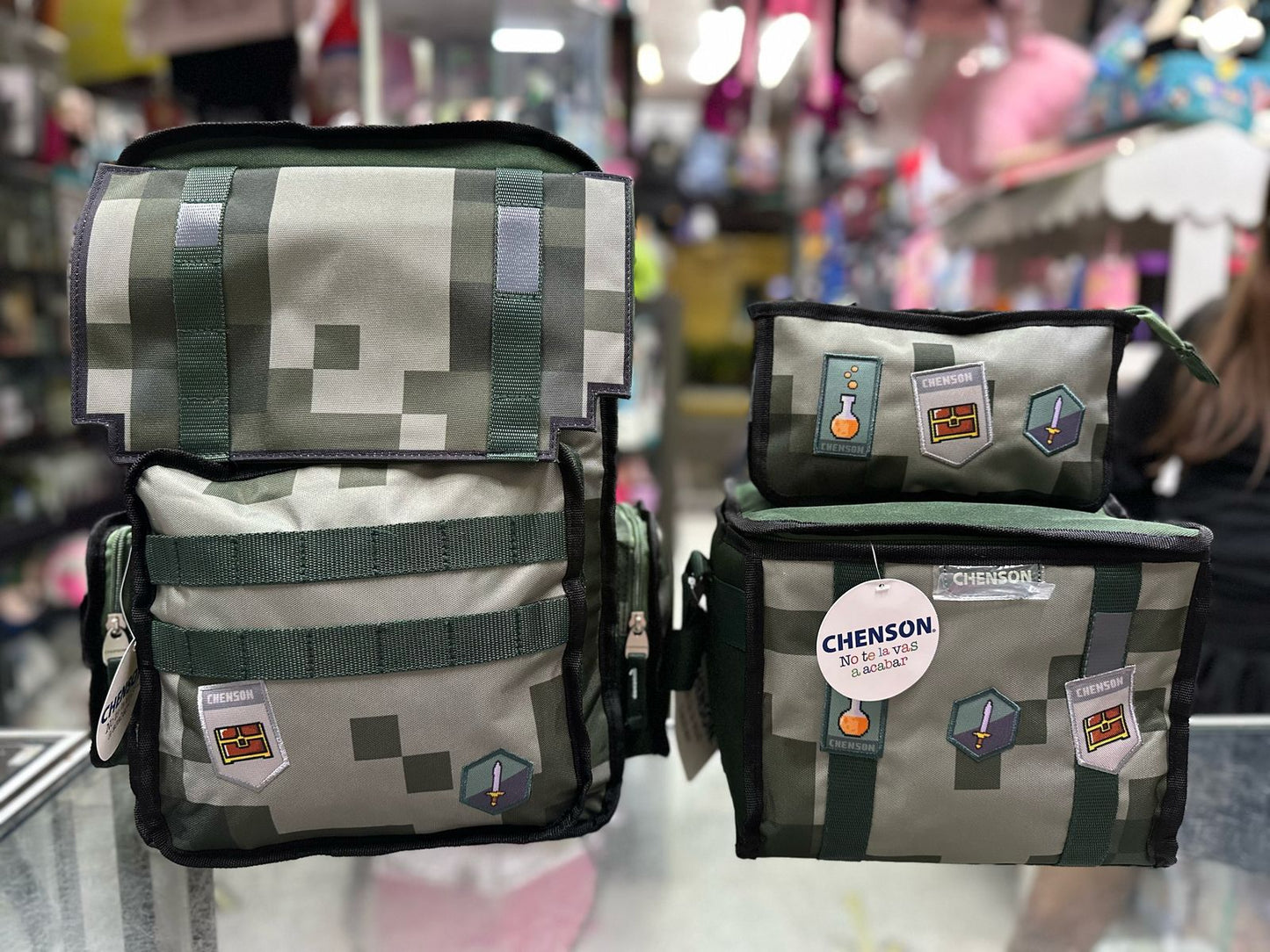 Combo juvenil primaria pixeles militar Chenson