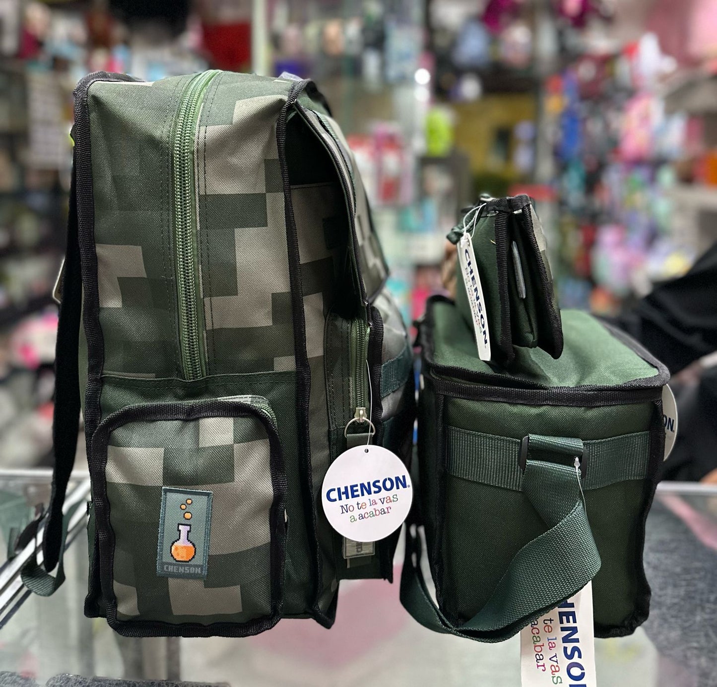 Combo juvenil primaria pixeles militar Chenson