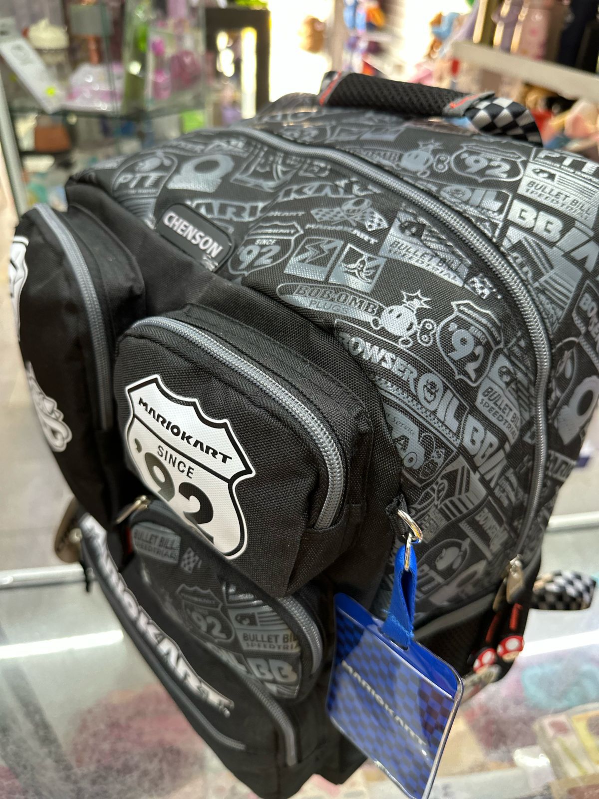 Mochila primaria Mario kart clásica Chenson