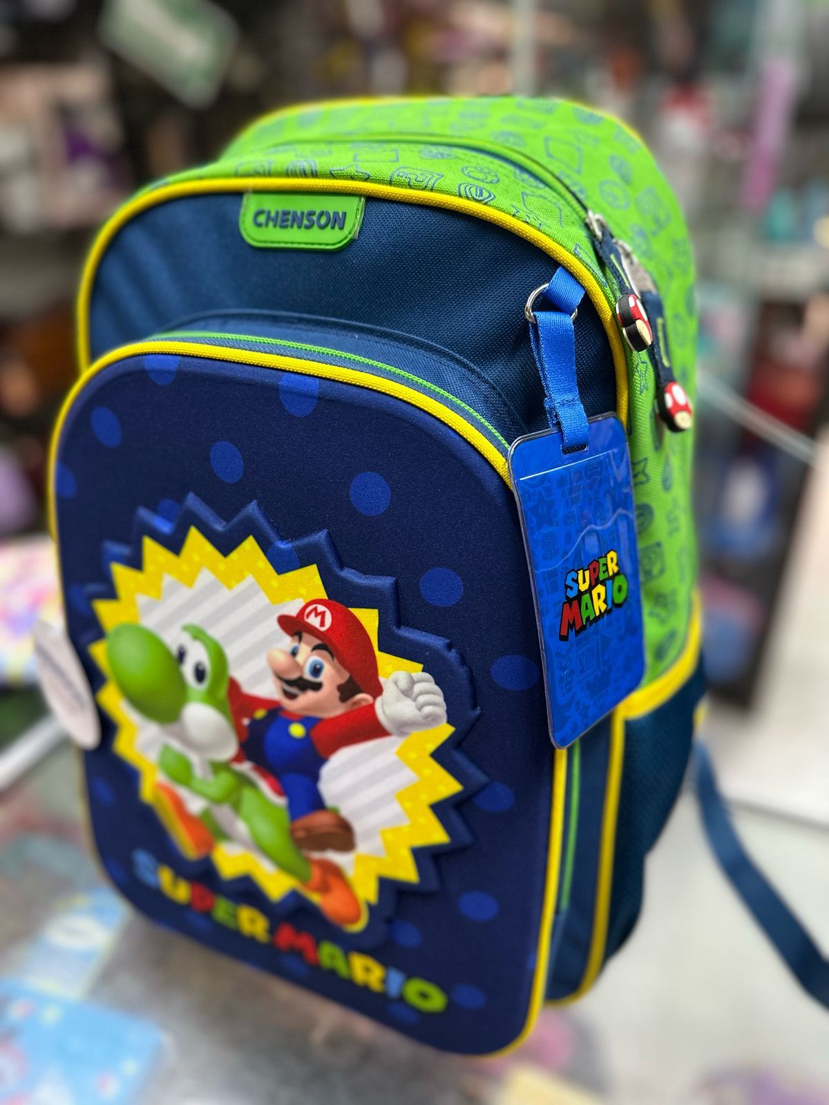 Mochila primaria Mario y Yoshi Chenson