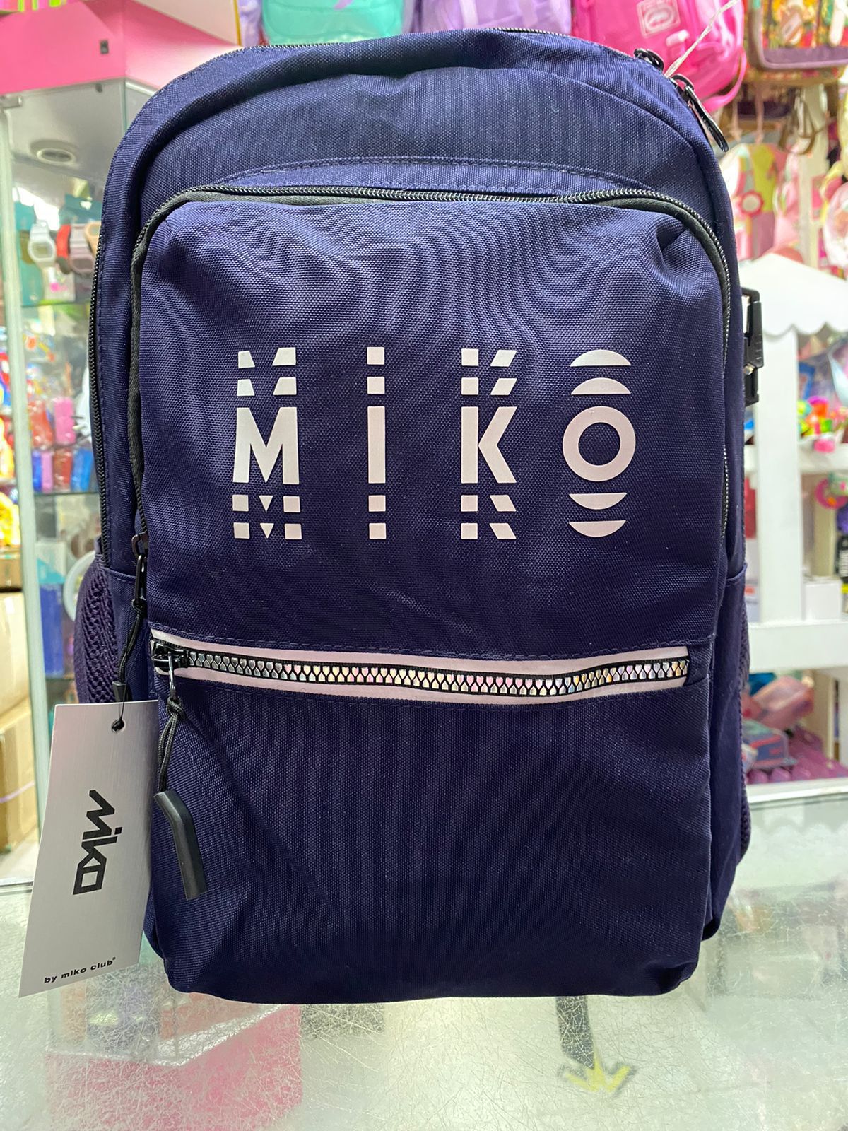 MOCHILA MIKO LETRAS TORNASOL